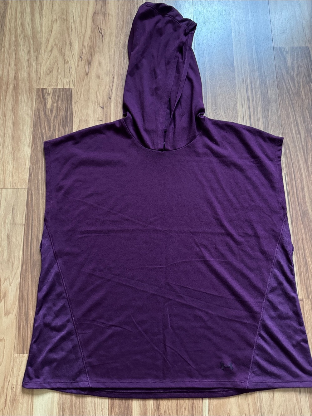 Under Armour Maroon Hooded Sleeveless Top